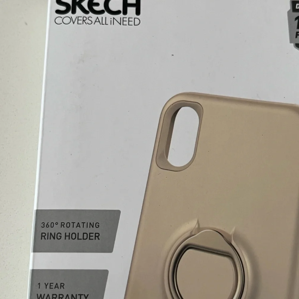New Vortex Ring Holder Phone Case for iPhone Xs/X - Gold